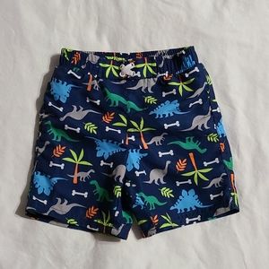Sol Swim dinosaur swim trunks, 18 mos